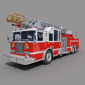 Aerial Ladders Fire Truck